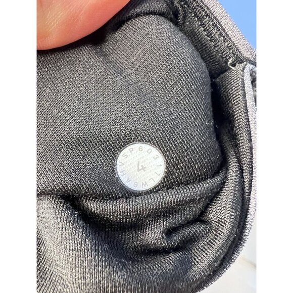 Lululemon Mid-Rise Cropped Leggings Womens 4 Gray Capris hiking outdoors - Picture 9 of 11